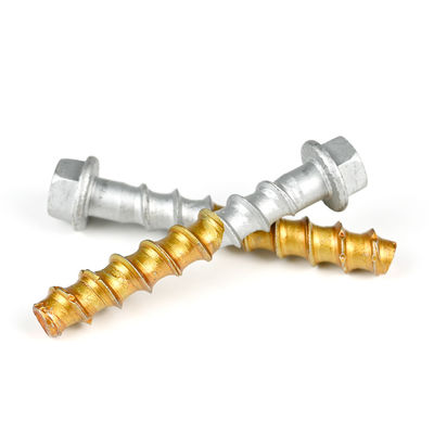 Hexkopf Gold Backfarbe Betonanker Schraube für die Installation 3/8x4 Mauerwerk Schraube