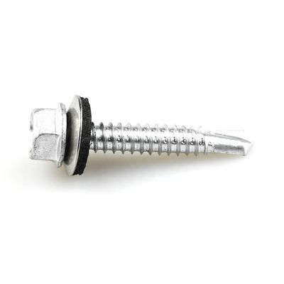 6.3x38mm Hex Bimetallische Bohrschraube mit EPDM Waschmaschine