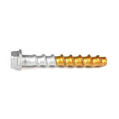 Flachkopf-Gold-Bäckerei 3/8' x4 Zoll Bimetallisch Bi-Metall Beton-Schraubverankerung