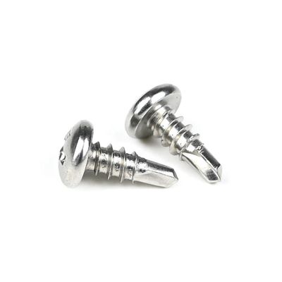 Zusammengestellte Unterstützung Schwarz Phillips Kreuz Vertieft Pan Kopf Sus 304 Selbstbohrschrauben 3,5x10mm