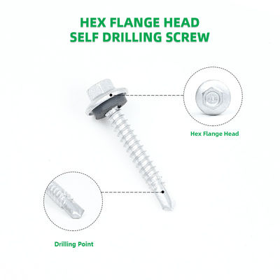 Ruspert Flange Hex Head Selbstbohrschraube für vielseitige Anwendungen