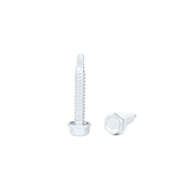 Stahl 6,3x38mm Hex Flanschkopf Tek-Schrauben für Leichtstahlgehäuse