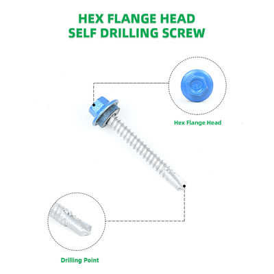 Torx-Antrieb Farbfarb lackierte Flansche Hex Kopf Selbstbohrung Tek Schraube