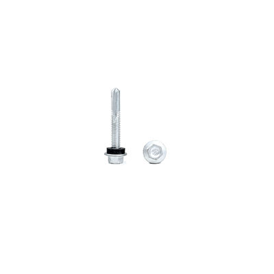 Gelb Hex Flanschkopf-Dachschraube M5.5 X 38 Selbstschrauben Metallschrauben Tek 5 Selbstbohrschrauben für das Dach