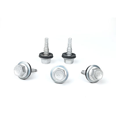 Stahl-Hexkopf-Selbstbohrende Dach-Tek-Schrauben mit Gummiwaschern-Stichschraube 1 Punkt