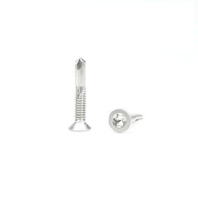 ZINK Finish Hochfeste Edelstahl Tek 5 Torx Flach-Selbstschraubschrauber Csk Kopf-Selbstbohrschrauben