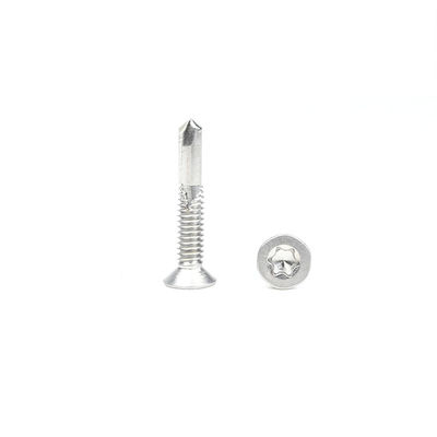 ZINK Finish Hochfeste Edelstahl Tek 5 Torx Flach-Selbstschraubschrauber Csk Kopf-Selbstbohrschrauben