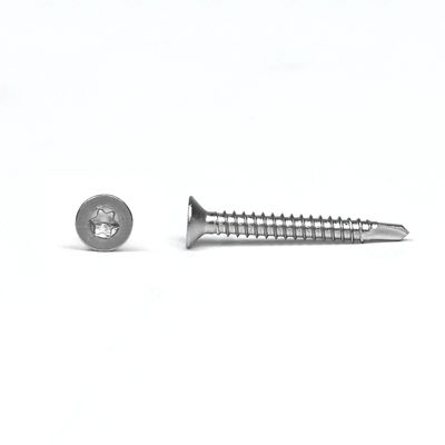 Gelbe Edelstahl Sus 304 Csk Torx Flachkopf Selbstbohrschrauben Inox 3,9x25mm