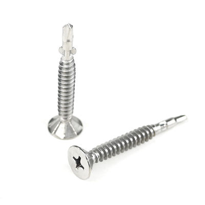 Edelstahl-Flachkopf-Selbstbohrschraube mit Flügel 4.5x37mm mit Ruspert-Finixierung