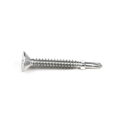 Edelstahl-Flachkopf-Selbstbohrschraube mit Flügel 4.5x37mm mit Ruspert-Finixierung