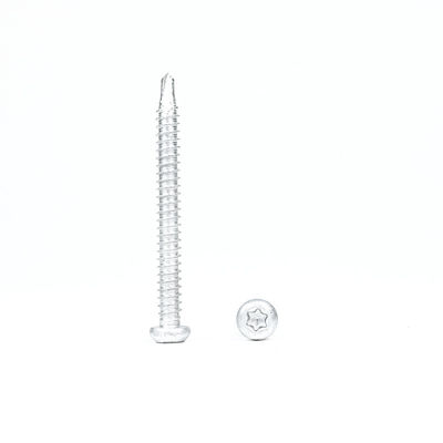 6.3x65 TPO PVC Ply Membran Edelstahl 304 Bi-Metall Torx Knopfkopf Wasserdichte Schraube