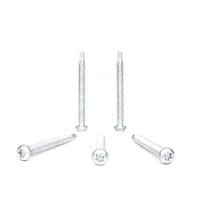 6.3x65 TPO PVC Ply Membran Edelstahl 304 Bi-Metall Torx Knopfkopf Wasserdichte Schraube