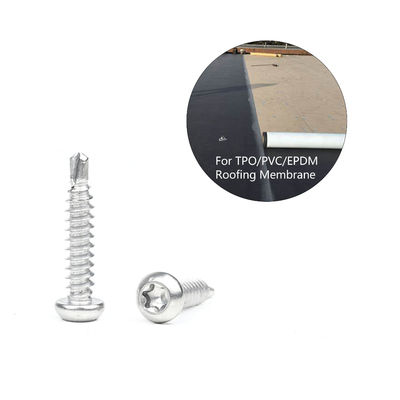 Standard-Schrauben für die Wasserdichtung von Dachmembranen mit Selbstschraubpankopf für TPO/PVC/EPDM