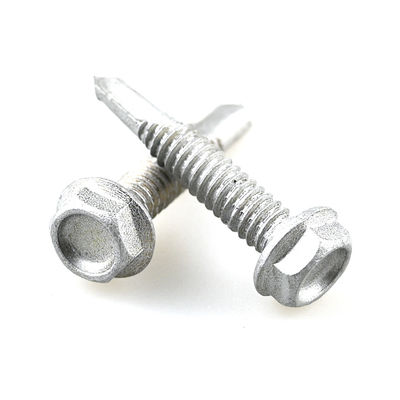 Standardbeschichtung 4.8x25 Hexflansche Bimetall Edelstahl Hexkopf Selbstbohrschrauben für Stahlrahmengelenke