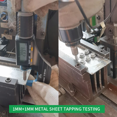 HEX Kopfplattenmetallschraube für 1 mm 1 mm Metallplatten in Edelstahl Bimetall