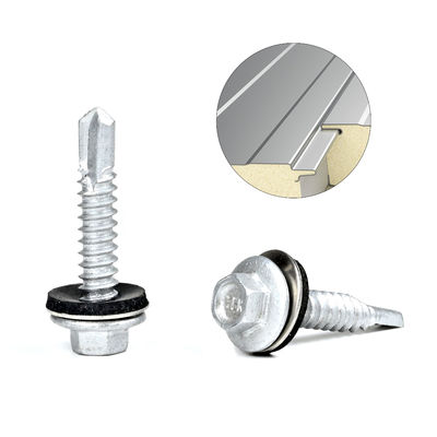 6.3x32 Fluorkohlenwasserstoff-Bäckerei Hex Waschflansche Metalldachschraube mit Hexflanschkopf
